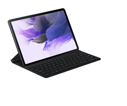 Samsung Galaxy Tab S8+ / Tab S7+ / Tab S7 FE (12.4') Book Cover Keyboard Slim - Black(EF-DT730UBEGWW)*AU STOCK*, Slim & Lightweight, Wireless Keyboard Samsung