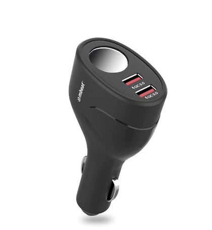 mbeat®  Gorilla Power Dual Port QC3.0 Car Charger and Cigarette Lighter Extender MBEAT