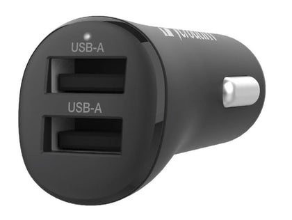 Verbatim Car Charger - Dual Port 3.4A - Black Verbatim