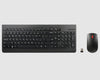 LENOVO Essential Wireless Combo Keyboard & Mouse 2.4GHz via Nano USB 3 Buttons Optical Mouse 1200DPI 3M Clicks (US English 103P) Lenovo