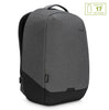 Targus 15.6' Cypress EcoSmart Security Backpack for Laptop NotebookTablet - 13' 13.3' 14' 15.6', Made with 17 Recycled Pastic Water Bottles - Grey 21L Targus