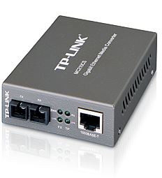 TP-Link MC210CS Gigabit Ethernet RJ45 to SC Fiber Single-Mode Media Converter Extends Distance up to 15km TP-LINK
