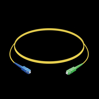 Ubiquiti UFiber PatchCord Cable UPC/APC, 1.5m, Single Unit, Ultra-thin 2.0 mm Jacket, SC/UPC to SC/APC, Yellow,