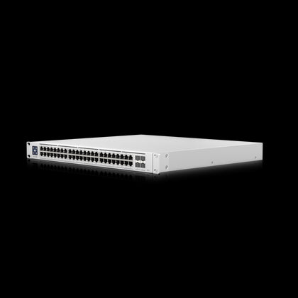 Ubiquiti Switch Enterprise 48-port PoE+ 48x2.5GbE Ports, Ideal For Wi-Fi 6 AP, 4x 10g SFP+ Ports For Uplinks, Managed Layer 3 Switch Ubiquiti
