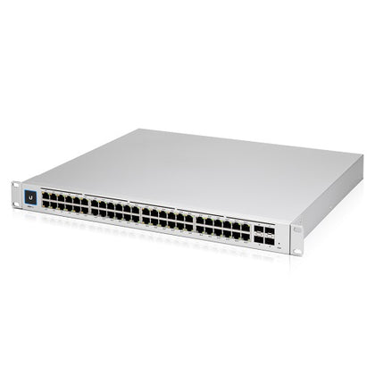Ubiquiti UniFi 48 port Managed Gigabit Layer2 and Layer3 switch with auto-sensing 802.3at PoE+ and 802.3bt PoE, SFP+  : Touch Display - 660W GEN2 Ubiquiti