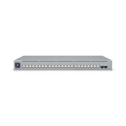 Ubiquiti UniFi Network, 24-Port, POE 400W, (8) 2.5GbEPoE++, (16) GbE Ports - (8) PoE+,  (8) PoE++, (2)10G SFP+, Layer3, Rack Mount,