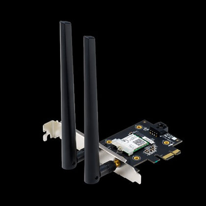 ASUS PCE-AX3000 Retail AX3000 Dual Band PCI-E WiFi 6 (802.11ax) Adapter, 160MHz, Bluetooth 5.0, WPA3, OFDMA, MU-MIMO (WIFI6) ( NIC ) ASUS