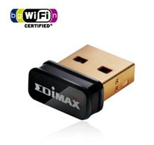 Edimax EW-7811UN V2 N150 Nano Wireless USB Adapter LAN/802.11bgn/2.4Ghz (150Mbps)/USB/Miniature Design/Design for Notebook Laptop Edimax