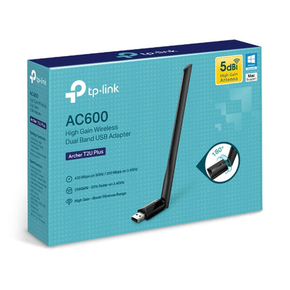 TP-Link Archer T2U Plus AC600 High Gain Wireless Dual Band USB Adapter TP-LINK