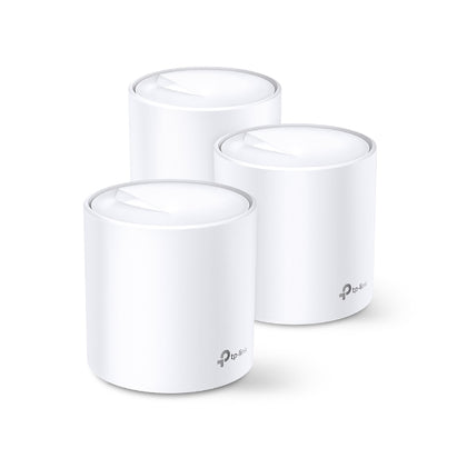 TP-Link Deco X20(3-pack) AX1800 Whole Home Mesh Wi-Fi System, Up To 530 sqm Coverage, WIFI6, 1201Mbps @ 5Ghz, 574Mbps @ 2.4 GHz OFDMA, MU-MIMO (WIFI6) TP-LINK