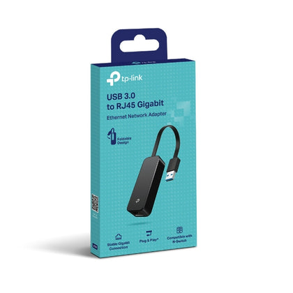 TP-Link UE306 USB 3.0 to Gigabit Ethernet Network Adapter, Foldable and Portable, Suitable for Ultrabook, Nintendo Switch, Linux, Windows 10/8.1 TP-LINK