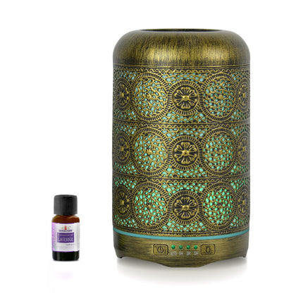 mbeat® activiva Metal Essential Oil and Aroma Diffuser-Vintage Gold  -260ml MBEAT