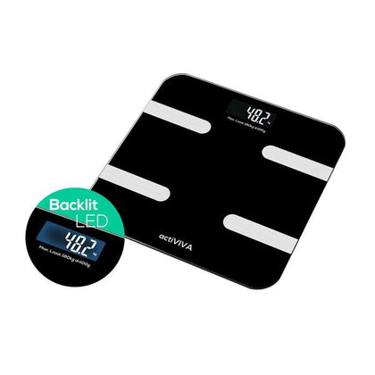 mbeat® 'actiVIVA' Bluetooth BMI and Body Fat Smart Scale with Smartphone APP MBEAT