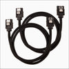 Corsair Premium Sleeved SATA 6Gbps 60cm Cable — Black Corsair