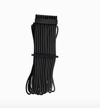 For Corsair PSU - BLACK Premium Individually Sleeved ATX 24-Pin Cable Type 4 Gen 4 – Black Corsair