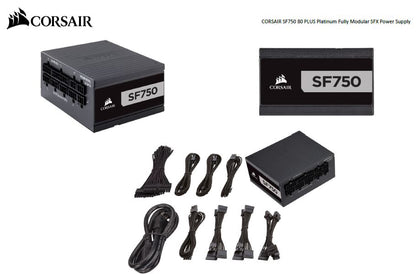 Corsair 750W SF 80+ Platinum Fully Modular 80mm FAN SFX PSU (Not ATX Standard) 7 Years Warranty Corsair