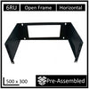 LDR Open Frame 6U Wall Mount Frame (500mm x 300mm) - Black Metal Construction LDR