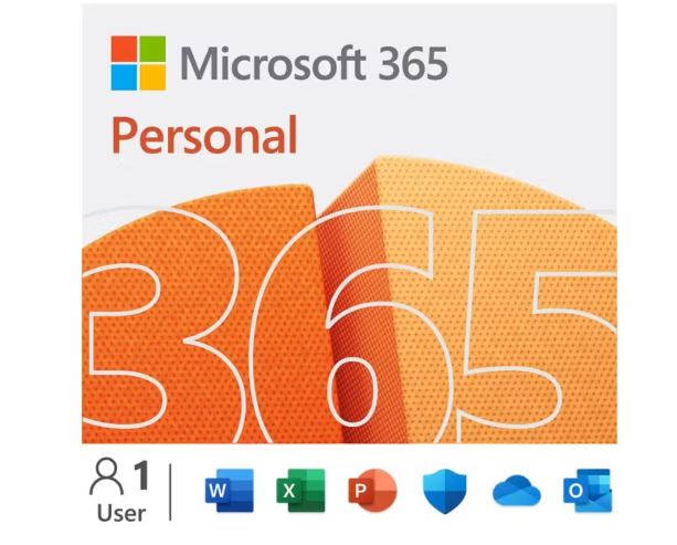 Microsoft 365 Personal 2023 English APAC 1 Year Subscription Medialess NEW for PC & Mac. (LS)