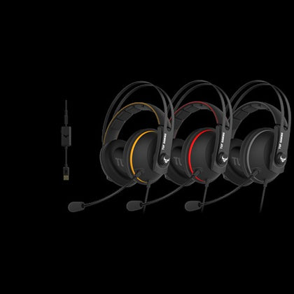 ASUS TUF GAMING H7 YELLOW  PC/ PS4 /Nntendo Switch / Mobile / XBox Gaming Headset, Onboard 7.1 Virtual Surround, Inline Controls ASUS