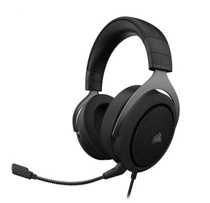 Corsair HS60 HAPTIC Carbon Stereo Gaming Headset with Haptic Bass - Black with Camouflage Black and White Cover. Headphone. (LS) Corsair