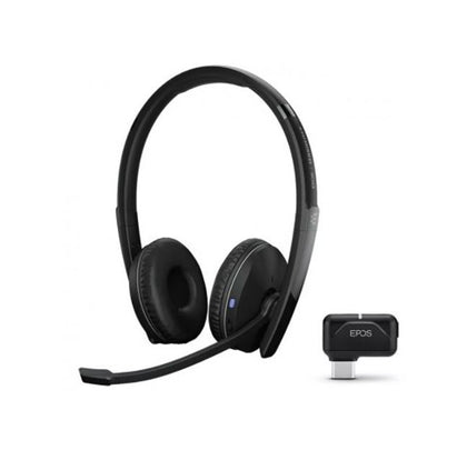 EPOS Adapt 261 Dual Bluetooth Headset, Works with Mobile / PC, Microsoft Teams and UC Certified, upto 27 Hour Talk Time, Folds Flat, 2Yr -Inc USB Apat Sennheiser