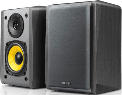Edifier R1010BT - 2.0 Lifestyle Bookshelf Bluetooth Studio Speakers Black - 3.5mm AUX/RCA/BT/Connects 2 Bluetooth devices/Built-in amplifier EDIFIER