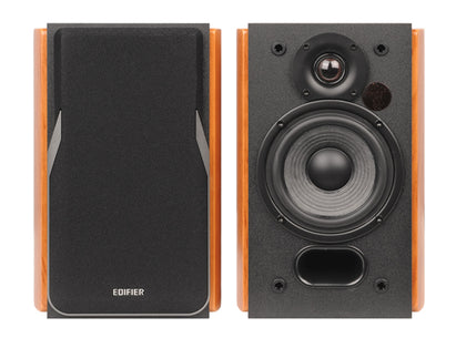 Edifier R1380DB 2.0 Professional Bookshelf Active Speakers - Bluetooth/Optical/Coaxial, Line In Connection/Wireless Remote Brown EDIFIER