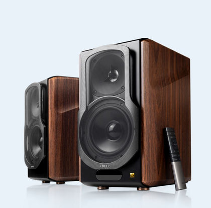 Edifier S2000MKIII 2.0 Lifestyle Active Bookshelf Bluetooth Studio Speakers - BT/AUX/Optical/Coaxial 124W RMS MDF Wood Panel EDIFIER