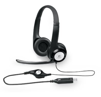 Logitech H390 USB Headset Adjustable,USB,2 Years Noise Cancelling Micophone Headphones In-line Audio Controls Logitech