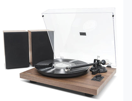 mbeat®HIFI Turntable with Speakers - Vinyl Turntable Record Player with 36W Bookshelf Speakers, 33/45 RPM, Bluetooth Streaming via Smart Devices MBEAT