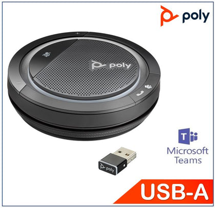 Plantronics/Poly Calisto 5300-M with USB-A BT600 dongle, Bluetooth Speakerphone, Team Certified, Rich & Clear audio, Easy Connect, Intuitive Control Polycom (Old, Use POLY01)