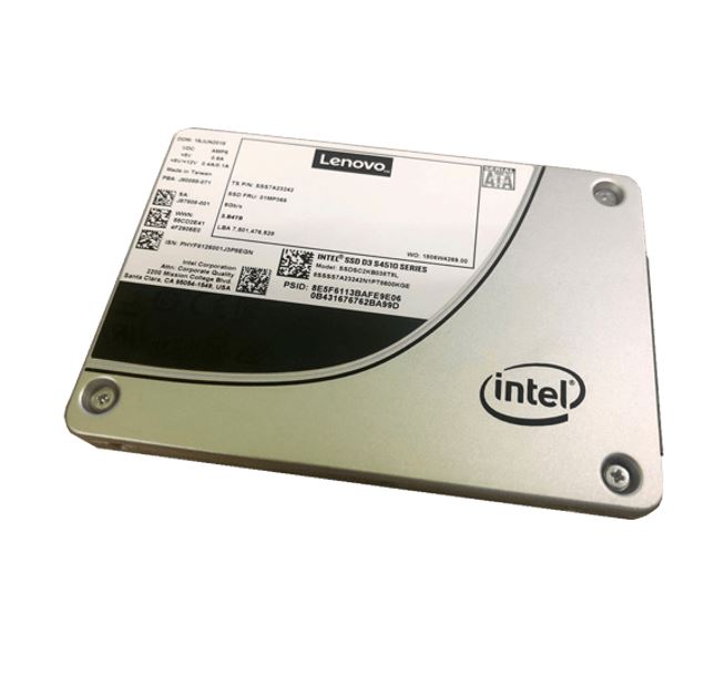 LENOVO ThinkSystem 3.5' Intel S4510 960GB Entry SATA 6Gb Hot Swap SSD for SR250/SR530/SR550/SR570/SR590/SR630/SR650/SR645/SR665/ST250/ST550 Lenovo