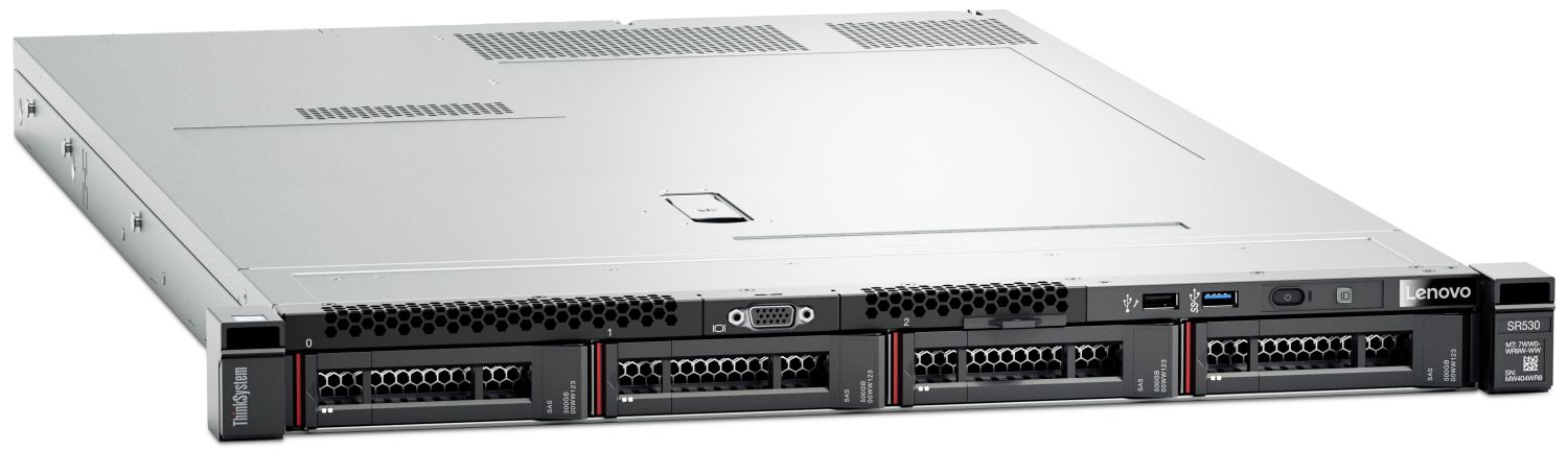 LENOVO ThinkSystem SR530, 1xIntel Xeon Silver 4208 8C 2.1GHz 85W, 1x16GB 2Rx8, RAID 530-8i PCIe 12Gb Adapter, 1x750W, XCC Enterprise, ThinkSystem Tool