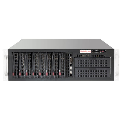 SuperMicro 3RU 835TQ-R920B Server Chassis, 8 x 3.5' HS HDD Bays, 920w RPSU, 7 x Expansion Slots, 5 Colling Fans, Suits E-ATX / ATX Motherboards Supermicro