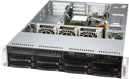 Supermicro 520P, 2RU, 4314 16C (1/1), 16GB RAM (1/8), 960GB NVMe M.2 (1/1), LFF Bay (0/8), 2x10G, 650W PSU (2/2) Supermicro