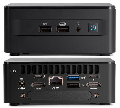 Intel NUC i3-1220P 4.40GHz 2xDDR4 SODIMM M.2 SSD Iris Xe Graphics 4xDisplays 2xHDMI 2xDP via USB-C 2xTB4 2.5GbE 4xUSB WiFi6E