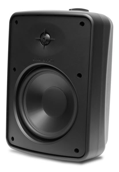 TruAudio SWIVOT 2-Way Outdoor Speaker, 8' Injected Poly Woofer, 1' Silk Dome Tweeter. Matte Black finish. Sold each