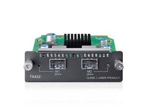 TP-Link TX432 10-Gigabit 2-Port SFP + Module 2x10Gb SFP+ slots Applicable to multiple TP-LINK switch models/SFP+ transceivers/SFP+ cables (LS) TP-LINK