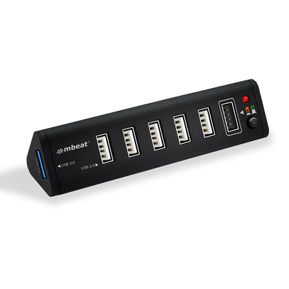 mbeat® 7-Port USB 3.0 & USB 2.0 Hub with 2.1A Smart Charging Function - Lightning Speed USB 3.0 Data Transfer Technology MBEAT