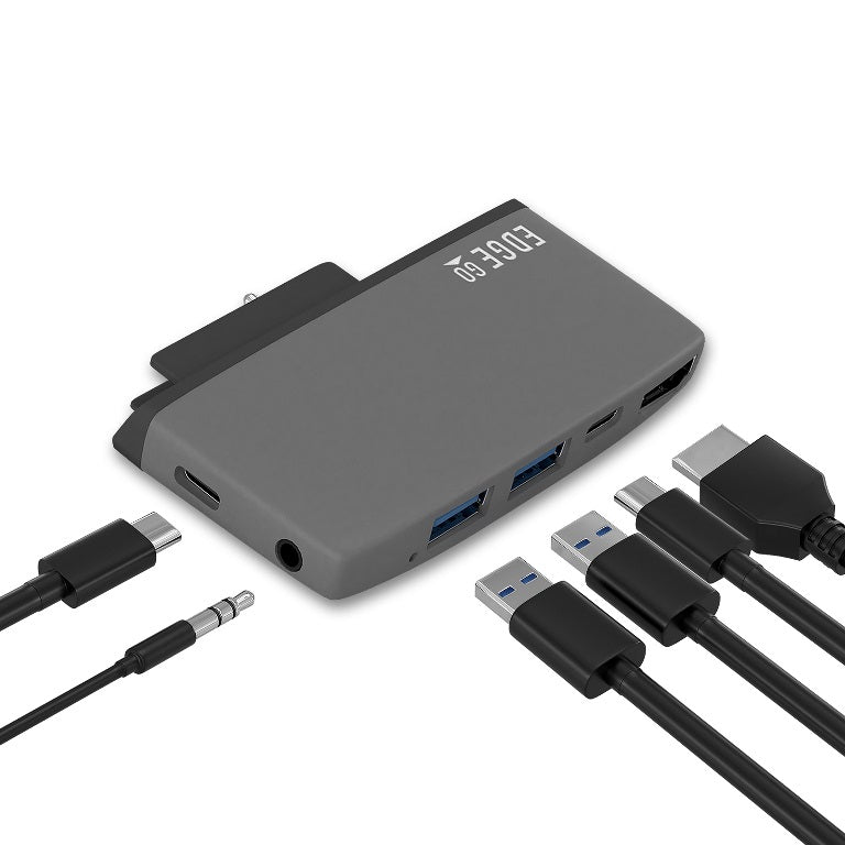 mbeat®  Edge Go Multifunction USB- C Hub for Microsoft Surface Go (USB 3.0 Data x 2, USB-C Data x 1, HDMI, 3.5mm Audio, USB-C PD pass through charge) MBEAT