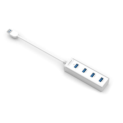 mbeat® “STICK' 4-Port USB 3.0 Hub - Aluminium Portable 4 Port Data Transfer Super Speed USB Hub Adapter Ultrabook MacBook SurfaceBook(LS) MBEAT