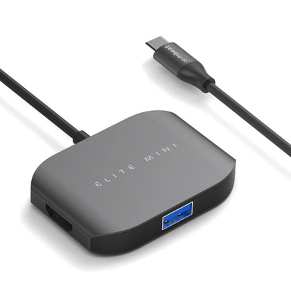 mbeat USB-C Multi-port Adapter (HDMI + USB 3.0×1 + USB 2.0×1) - Space Grey, Aluminium Design MBEAT