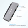 mbeat®  Elite Mini 4-In-1 USB-C Mobile Hub for iPad Pro, USB-C Tablet & Laptop/Notebook - Supports up to 60W PD pass-through charging MBEAT