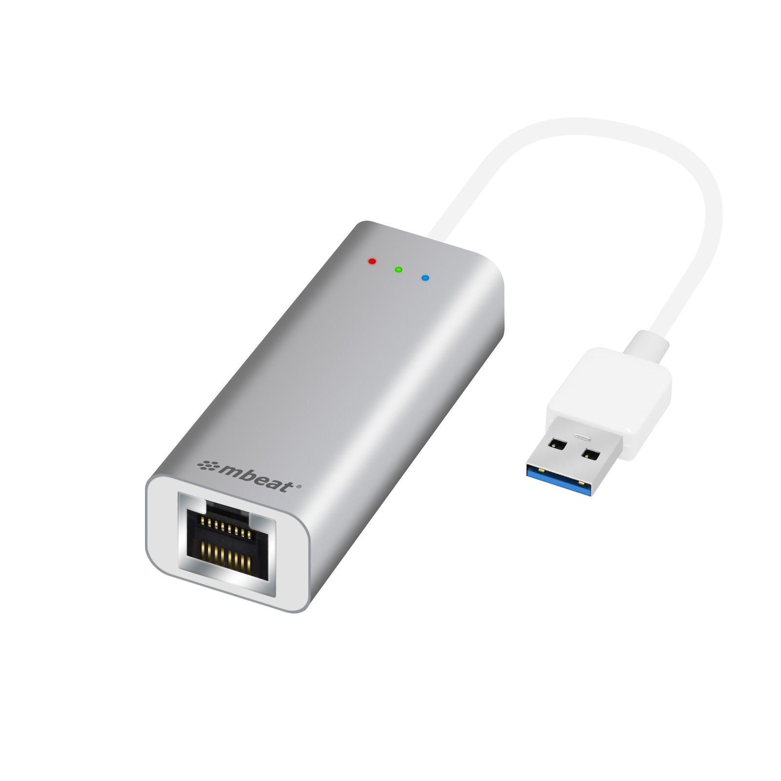 mbeat® USB 3.0 Gigabit LAN Adapter for PC and MAC/Compatible with 10/100/1000Mbps/USB 2.0,1.1/LED Indicators/Ethernet LAN Port MBEAT