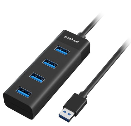 mbeat® 4-Port USB 3.0 Hub - Black MBEAT