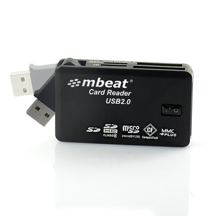 mbeat® USB 2.0 All In One Card Reader - Supports SD/SDHC/CF/MS/XD/MicroSD /MicroSD HC / SONY M2 without adaptor. MBEAT