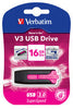 Verbatim 16GB V3 USB3.0 Pink Store'n'Go V3; Rectractable USB Storage Drive Memory Stick Verbatim