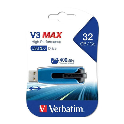 (LS) Verbatim Store'n'Go V3 32GB Max High Performance USB 3.0 32GB Up to 400MB/s transfer speed (LS> 49173)