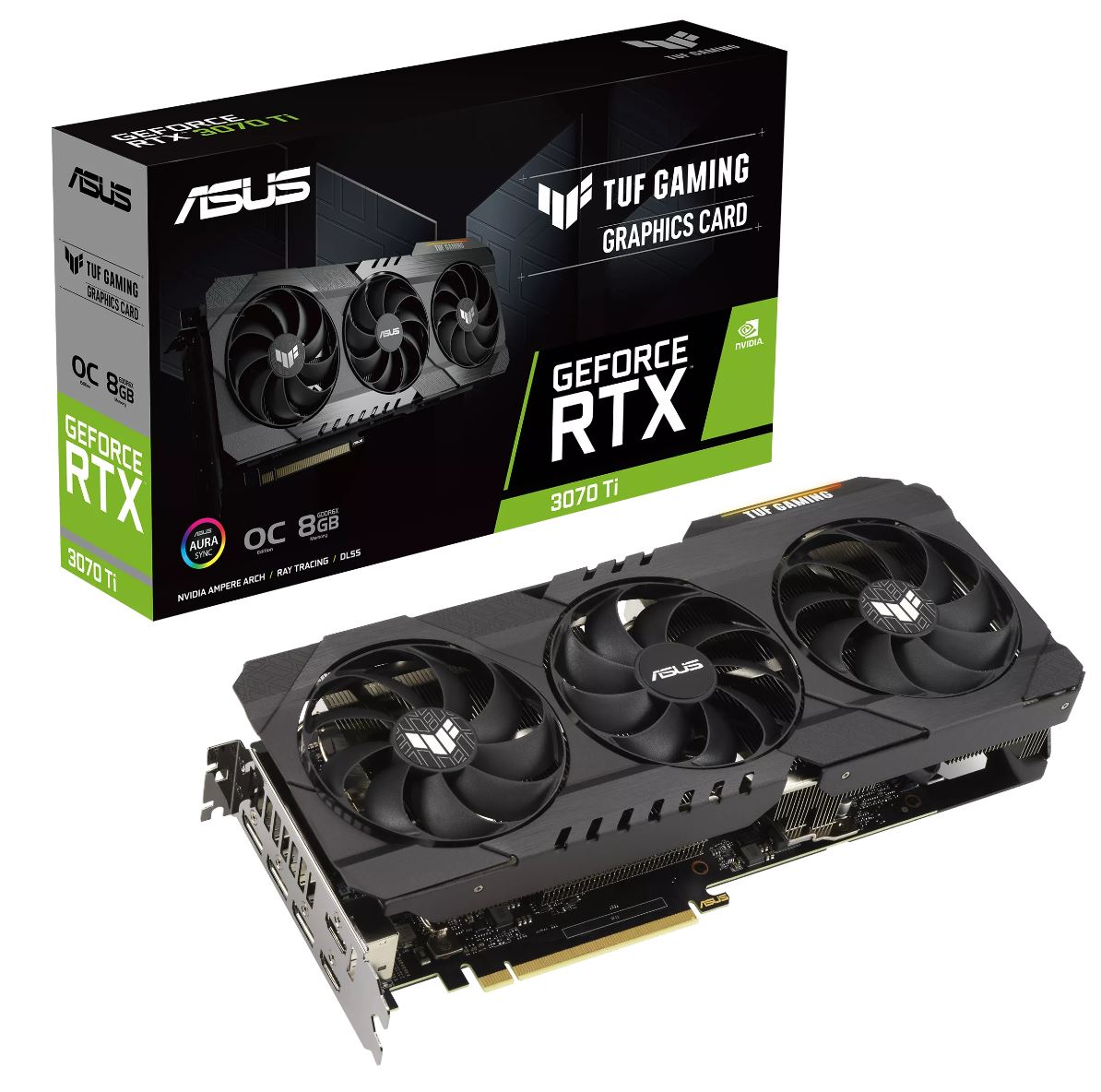 ASUS nVidia GeForce TUF-RTX3070TI-O8G-V2-GAMING RTX3070 Ti V2 OC Edition 8GB GDDR6X