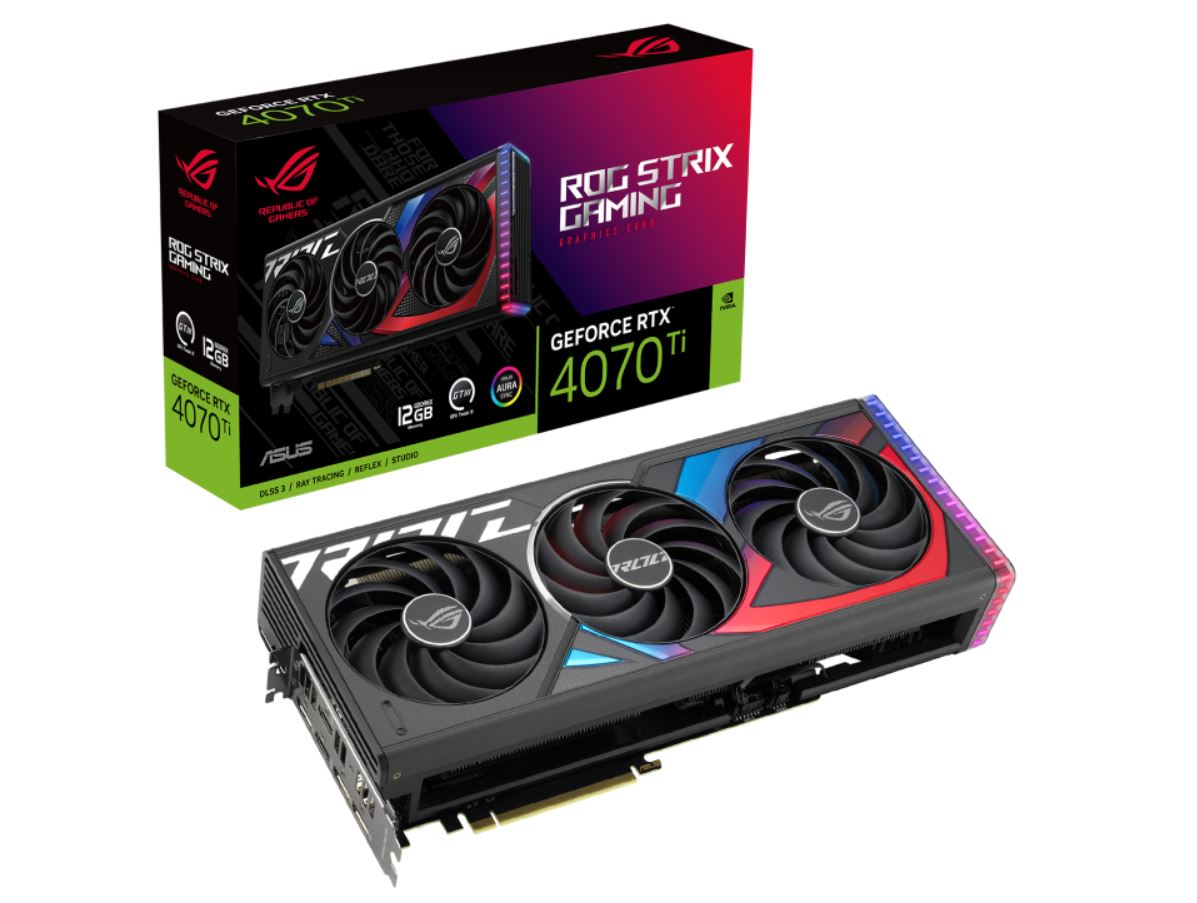ASUS nVidia GeForce ROG-STRIX-RTX4070TI-12G-GAMING RTX 4070Ti 12GB GDDR6X ASUS